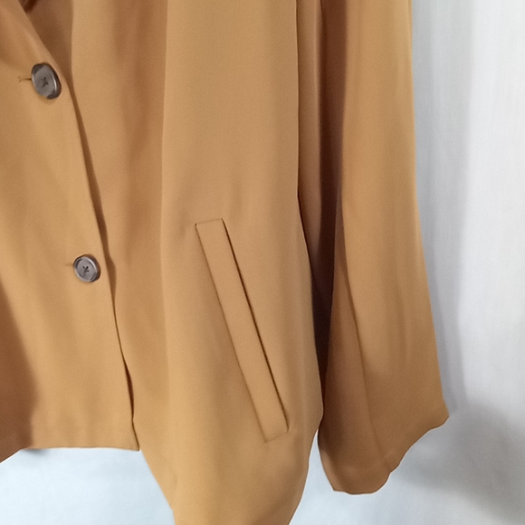 J.Jill Wearever Camel Tan Lightweight Easy Care Jacket Size 3X - Picture 4 of 5